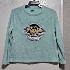 Disney 100 Star Wars Women’s Fleece Grogu Pajama Top Size M